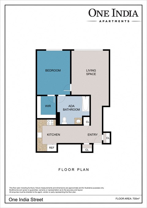a floor plan of one apartments